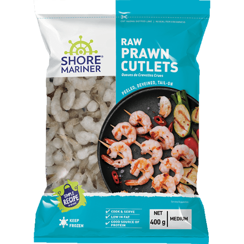 Shore Mariner Raw Vannamei Medium Prawn Cutlets