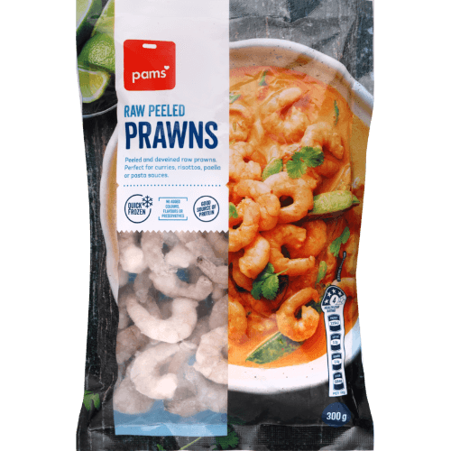 Pams Raw Peeled Prawns