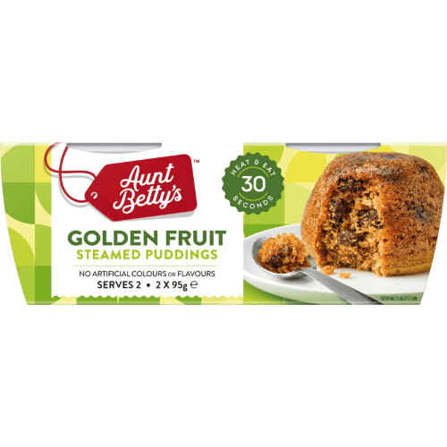 Aunt Betty's Golden Fruit Steamed Puddings