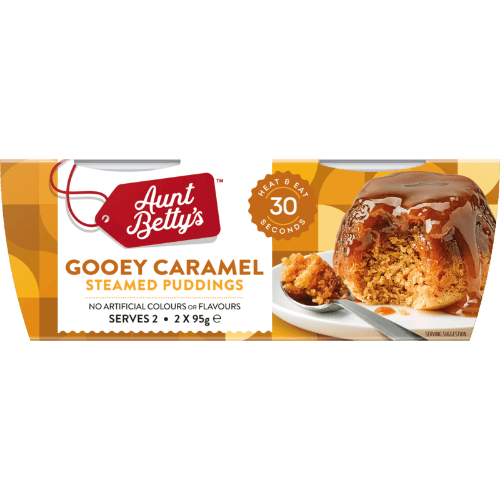 Aunt Betty's Gooey Caramel Steamed Puddings