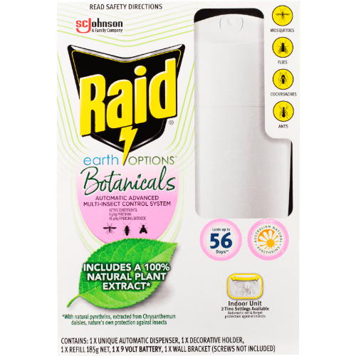 Raid Earth Options Botanicals Automatic Advanced Multi-Insect Control System
