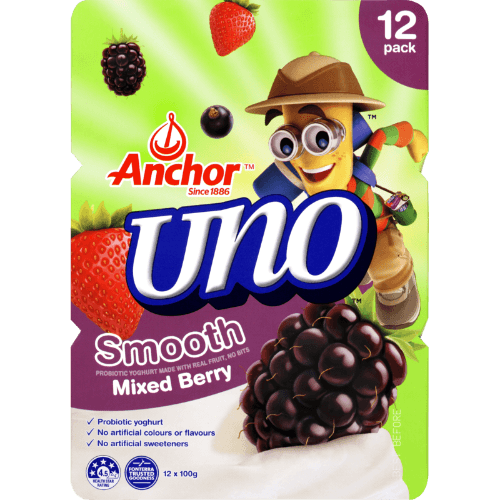 Anchor Uno Smooth Mixed Berry Yoghurt