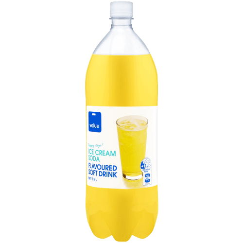 Value Ice Cream Soda Flavoured Soft Drink 1.5 L