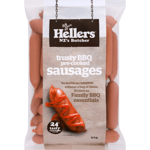 Hellers Trusty BBQ Pre-Cooked Sausages