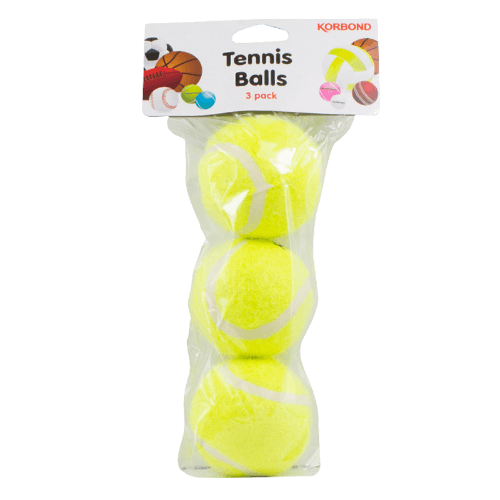 Korbond Tennis Balls 3 pack