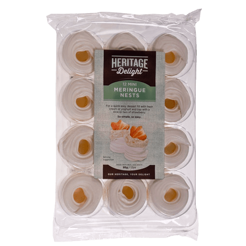 Heritage Delight Mini Meringue Nests 12 pack