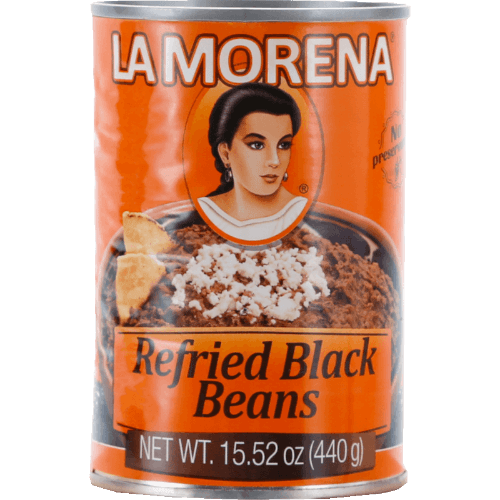 La Morena Refried Black Beans