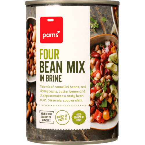 Pams Four Bean Mix In Brine