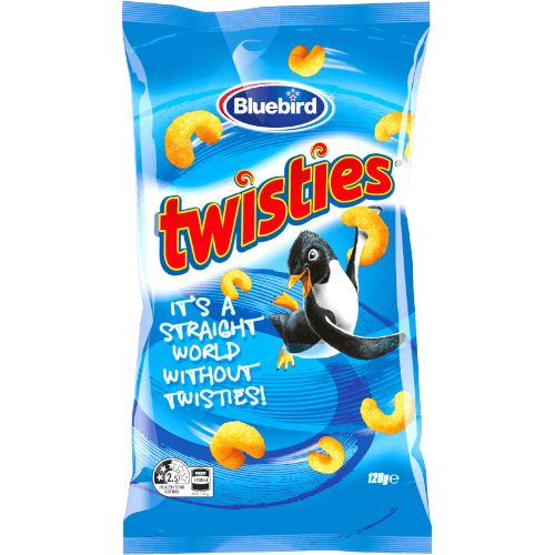 Bluebird Twisties Cheese Corn Snacks