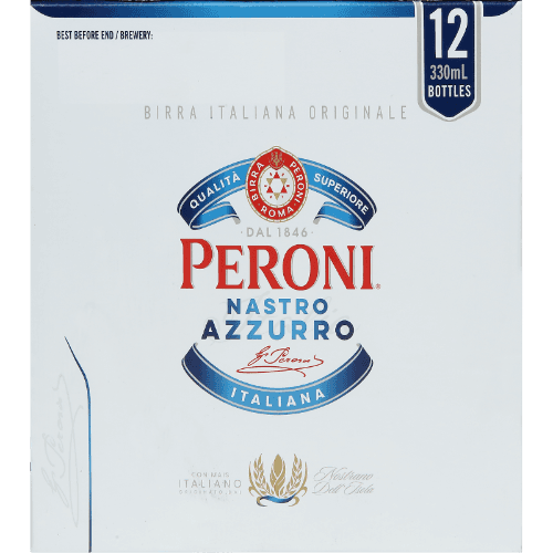 Peroni Nastro Azzuro Bottles