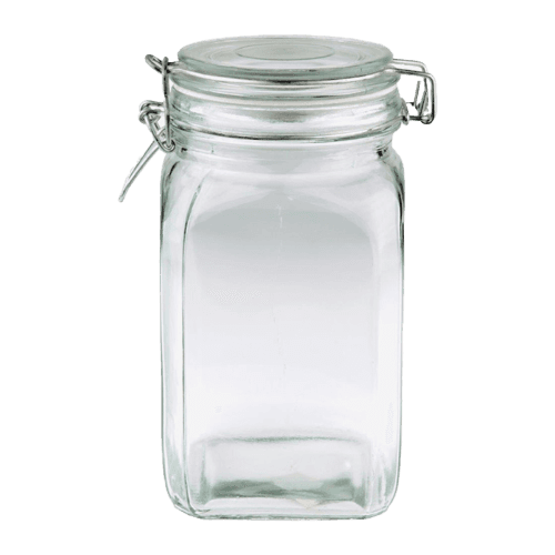 Kate's Kitchen Glass Jar 1.25L Square