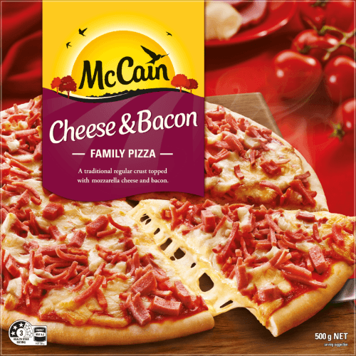 McCain Cheese & Bacon Family Pizza