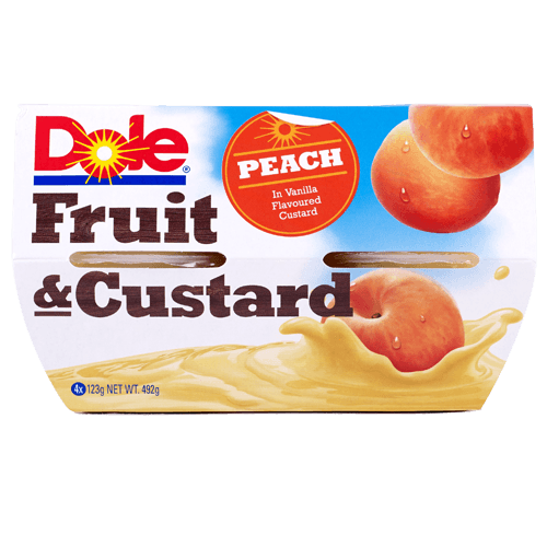 Dole Fruit & Custard Peach In Vanilla Custard