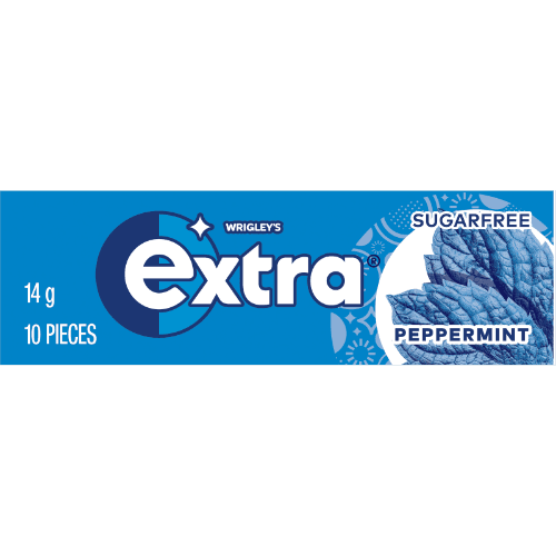 Wrigley's Extra Peppermint Sugar Free Chewing Gum
