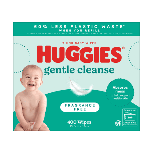 Huggies Fragrance Free Thick Baby Wipes 400 pack
