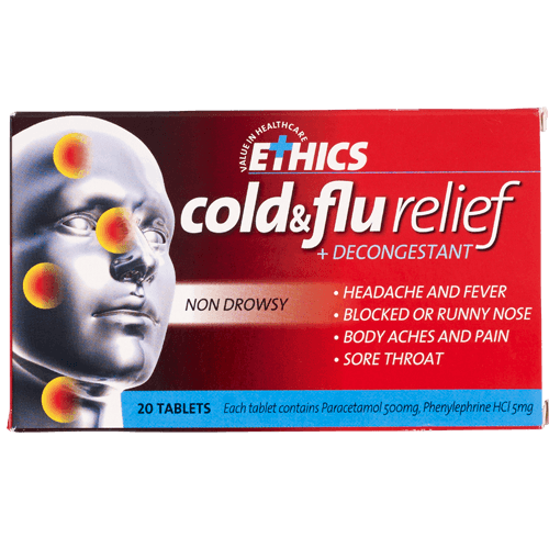 Ethics Cold & Flu Relief Tablets