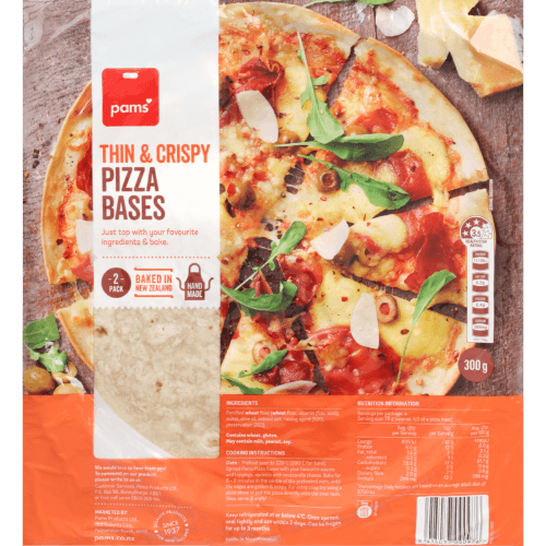 Pams Thin & Crispy Pizza Bases