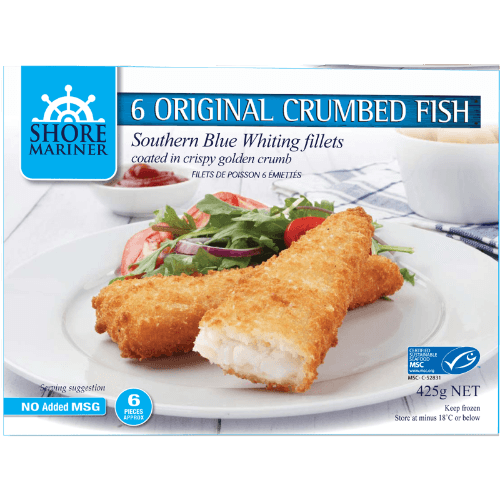 Shore Mariner Crumbed Fillet Sbw Fish