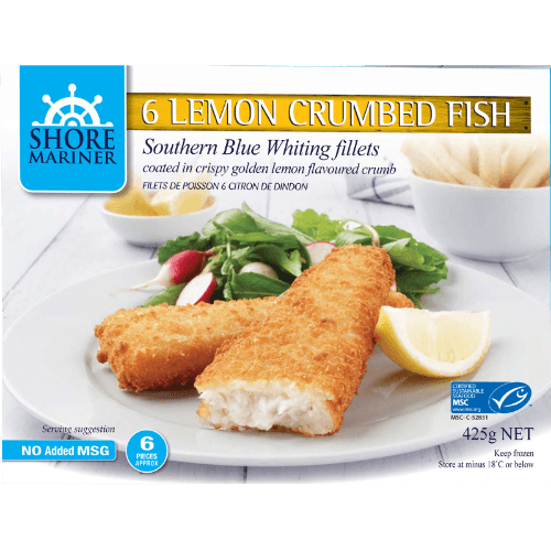 Shore Mariner Crumbed Fillet Sbw Lemon Fish