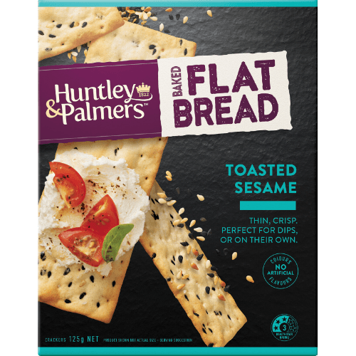 Huntley & Palmers Toasted Sesame Baked Flat Bread