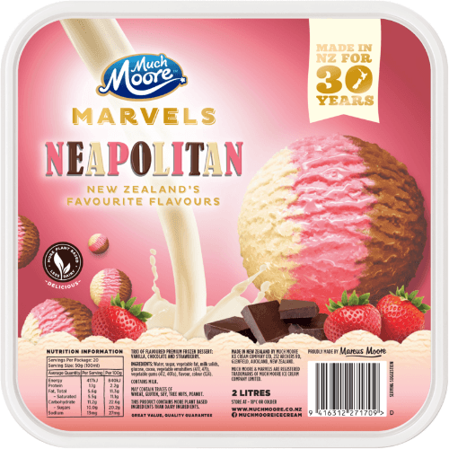 Much Moore Marvels Neapolitan Frozen Dessert