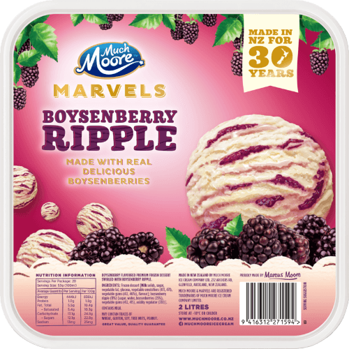 Much Moore Marvels Boysenberry Ripple Frozen Dessert