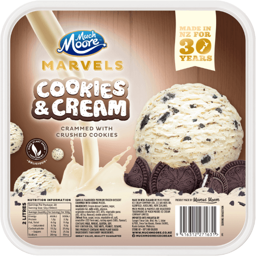 Much Moore Marvels Cookies Frozen Dessert