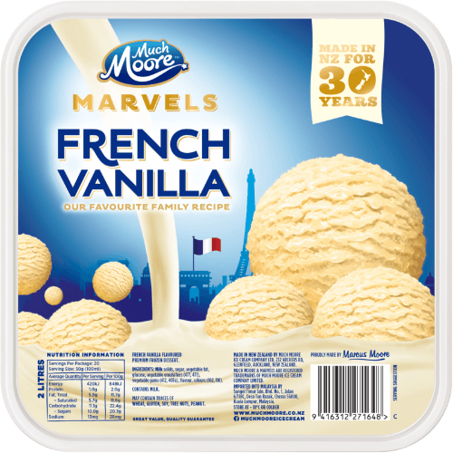 Much Moore Marvels French Vanilla Frozen Dessert 2 L