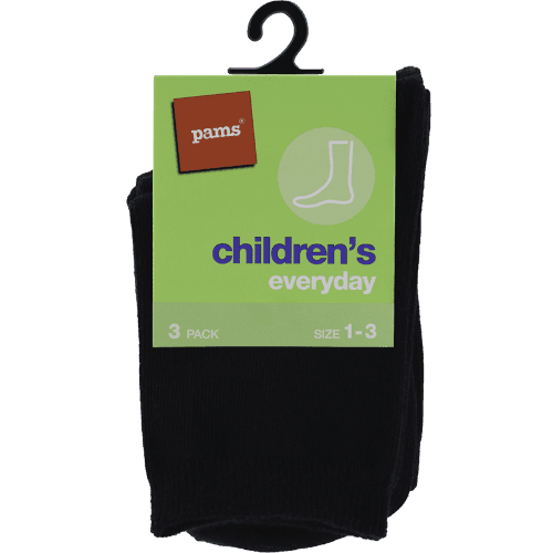 Pams Children's Everyday Socks Size 1-3