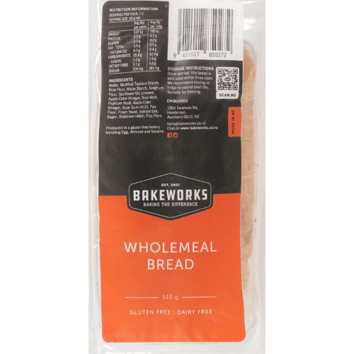Bakeworks Gluten Free Wholemeal Bread