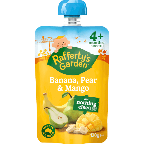 Rafferty's Garden Banana Pear & Mango 4+ Months Smooth