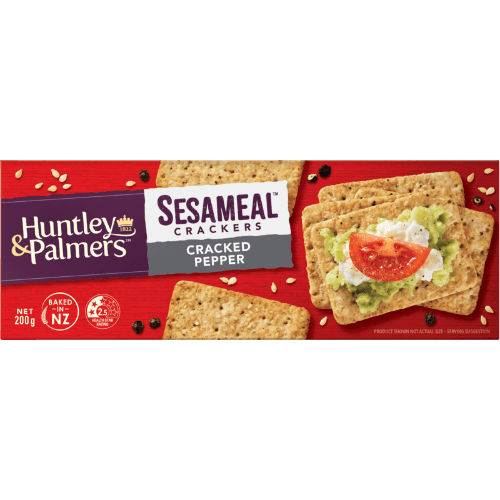Huntley & Palmers Cracked Pepper Sesameal Crackers