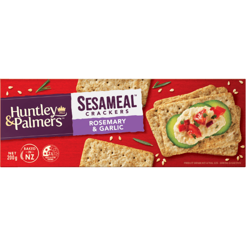 Huntley & Palmers Rosemary & Garlic Sesameal Crackers