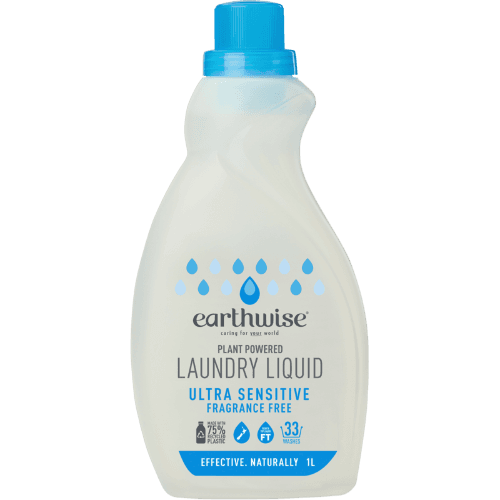 Earthwise Ultra Sensitive Fragrance Free Plant Powered Laundry Liquid 1 L