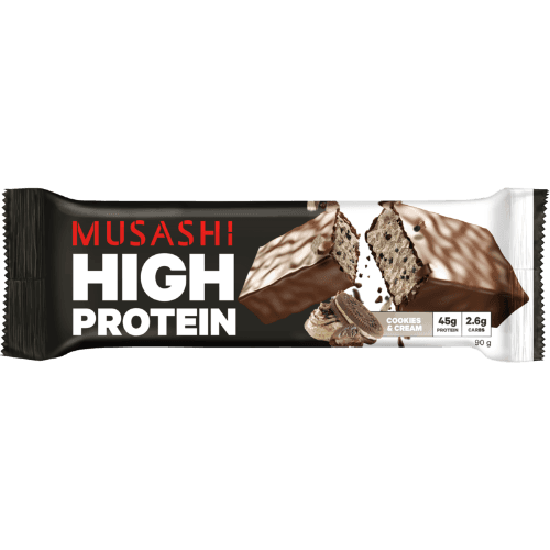 Musashi Cookies & Cream Flavour High Protein Bar