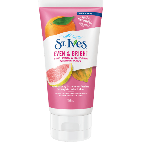 St Ives Even & Bright Pink Lemon & Mandarin Orange Scrub