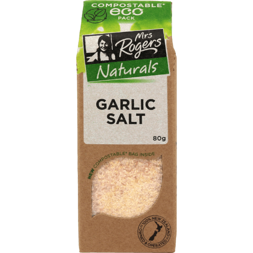 Mrs Rogers Naturals Eco Garlic Salt 80 g