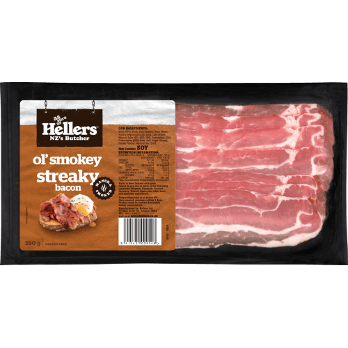 Hellers Ol' Smokey Streaky Bacon