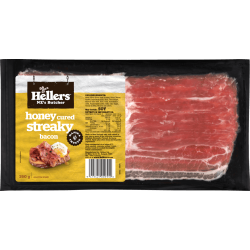 Hellers Honey Cured Streaky Bacon