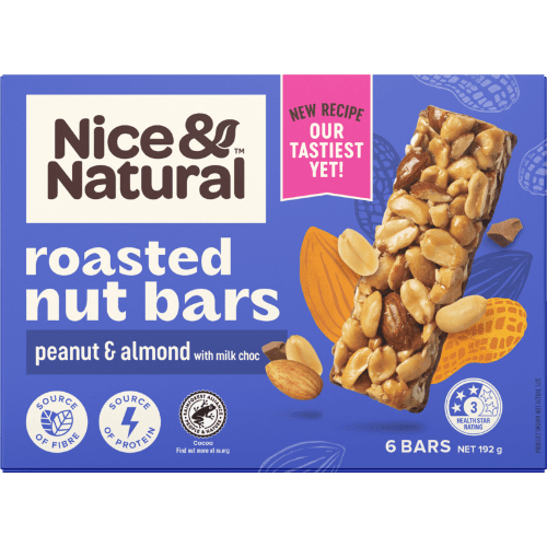 Nice & Natural Peanut & Almond Roasted Nut Bars