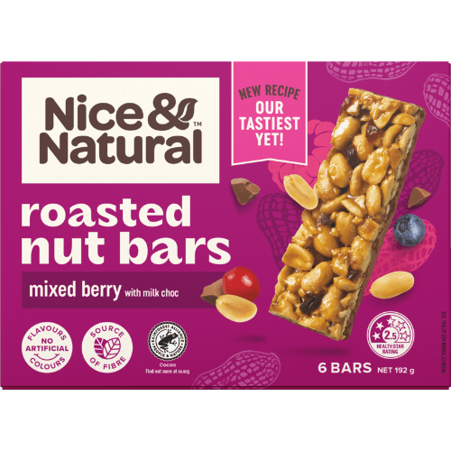 Nice & Natural Mixed Berry Roasted Nut Bars