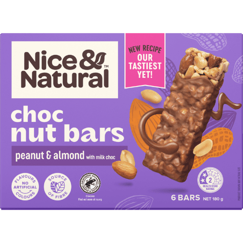 Nice & Natural Peanut & Almond Choc Nut Bars