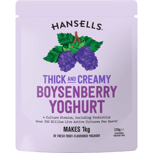 Hansells Thick And Creamy Boysenberry Yoghurt Mix