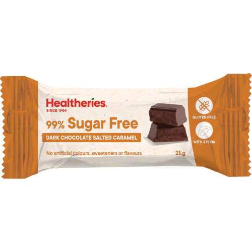 Healtheries Sugar Free Dark Chocolate Salted Caramel Bar