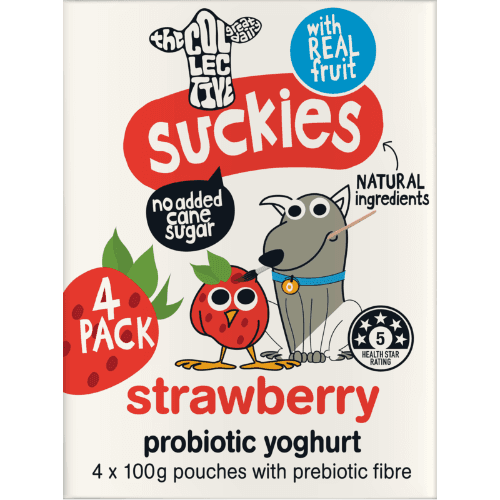 The Collective Suckies Strawberry Probiotic Yoghurt Pouch