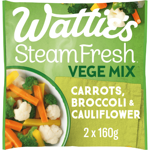Wattie's Steam Fresh Carrots, Broccoli & Cauliflower Vege Mix