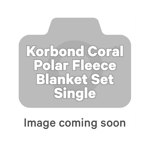 Korbond Coral Polar Fleece Blanket Set Single