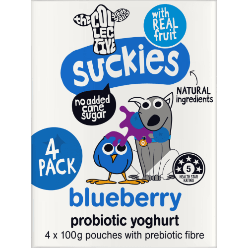 The Collective Suckies Blueberry Probiotic Yoghurt Pouch