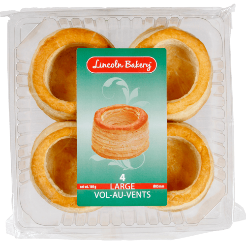 Lincoln Bakery Vol Au Vent Large Cases