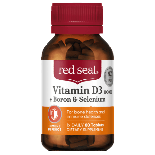Red Seal Vitamin D3 1000 IU + Boron & Selenium Tablets